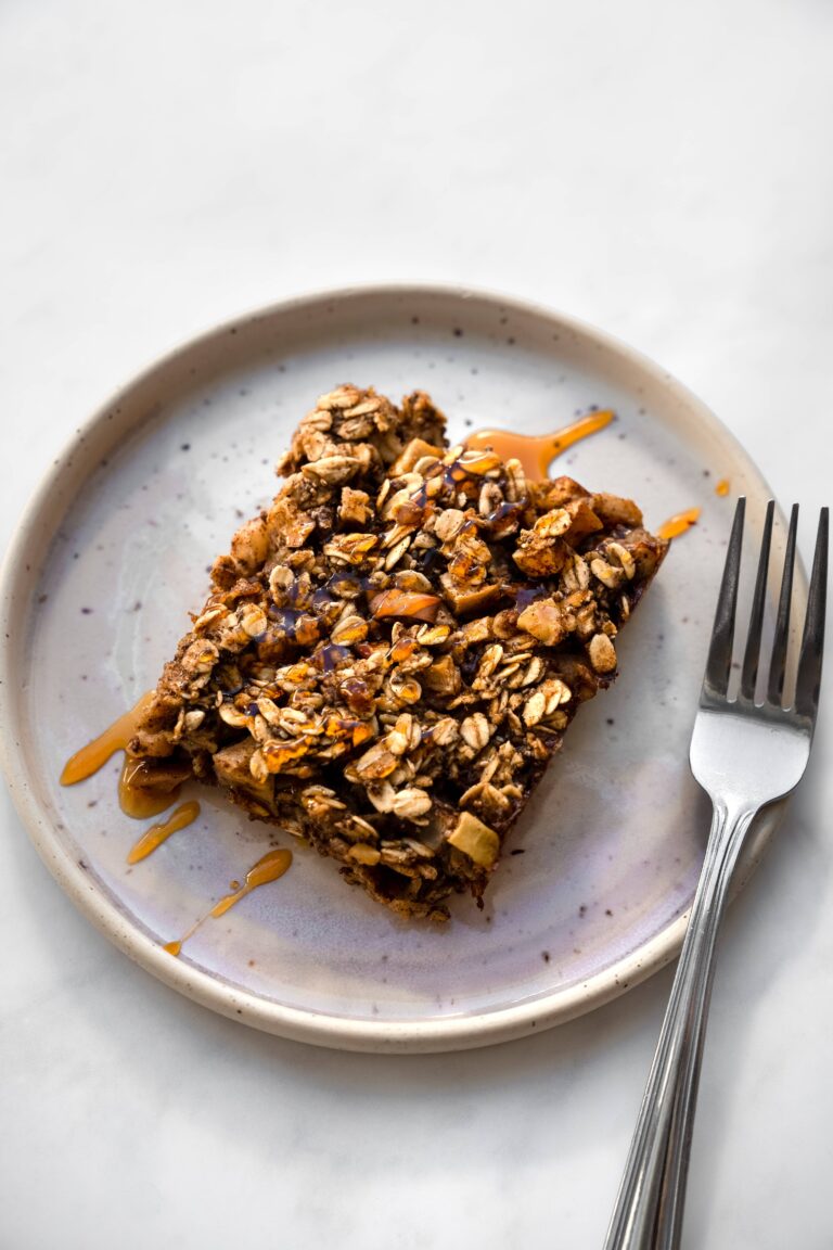 Barres déjeuner à l'avoine, pomme et cannelle