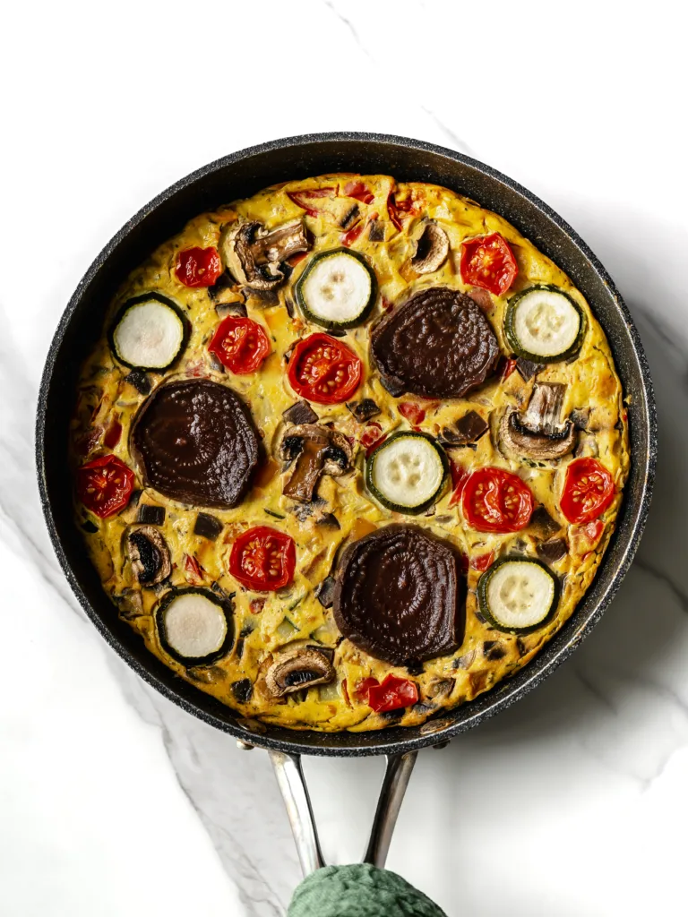 Frittata vegan aux légumes